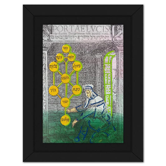 Steve Kaufman (1960-2010), "Kabbalah" Framed Hand Embellished Limited Edition Silscreen, Numbered 3/50 Inverso and Hand Signed with Letter of Authenticity