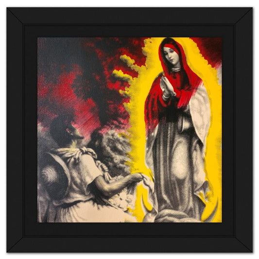 Steve Kaufman (1960-2010), "Our Lady of Guagalupe" Framed Hand Embellished Limited Edition Silscreen, Numbered 17/200 Inverso and Hand Signed with Letter of Authenticity