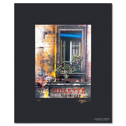 Thomas Pradzynski (1951-2007), "Josette Fleuriste" Limited Edition Serigraph, Numbered 96/150 and Hand Signed with Letter of Authenticity