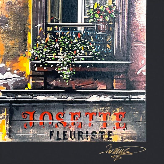 Thomas Pradzynski (1951-2007), "Josette Fleuriste" Limited Edition Serigraph, Numbered 96/150 and Hand Signed with Letter of Authenticity