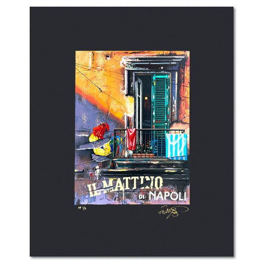 Thomas Pradzynski (1951-2007), "Napoli (Black)" Limited Edition Printers Proof Serigraph, Numbered 1/2 and Hand Signed with Letter of Authenticity