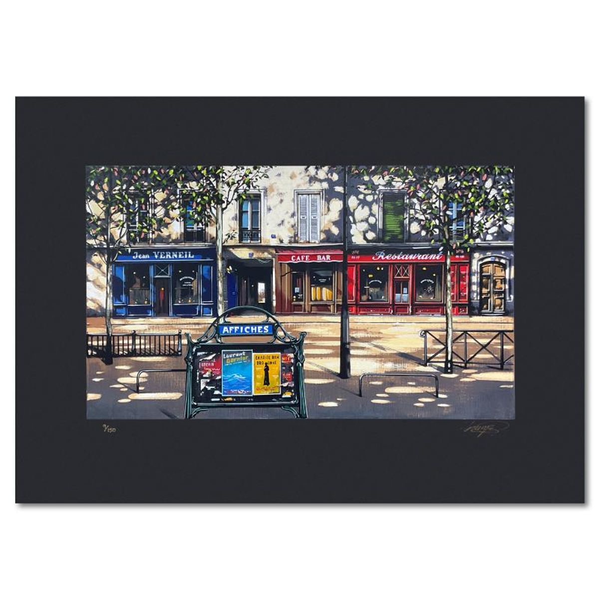 Thomas Pradzynski (1951-2007), "Boulevard Jean Verneil" Limited Edition Serigraph, Numbered 9/150 and Hand Signed with Letter of Authenticity