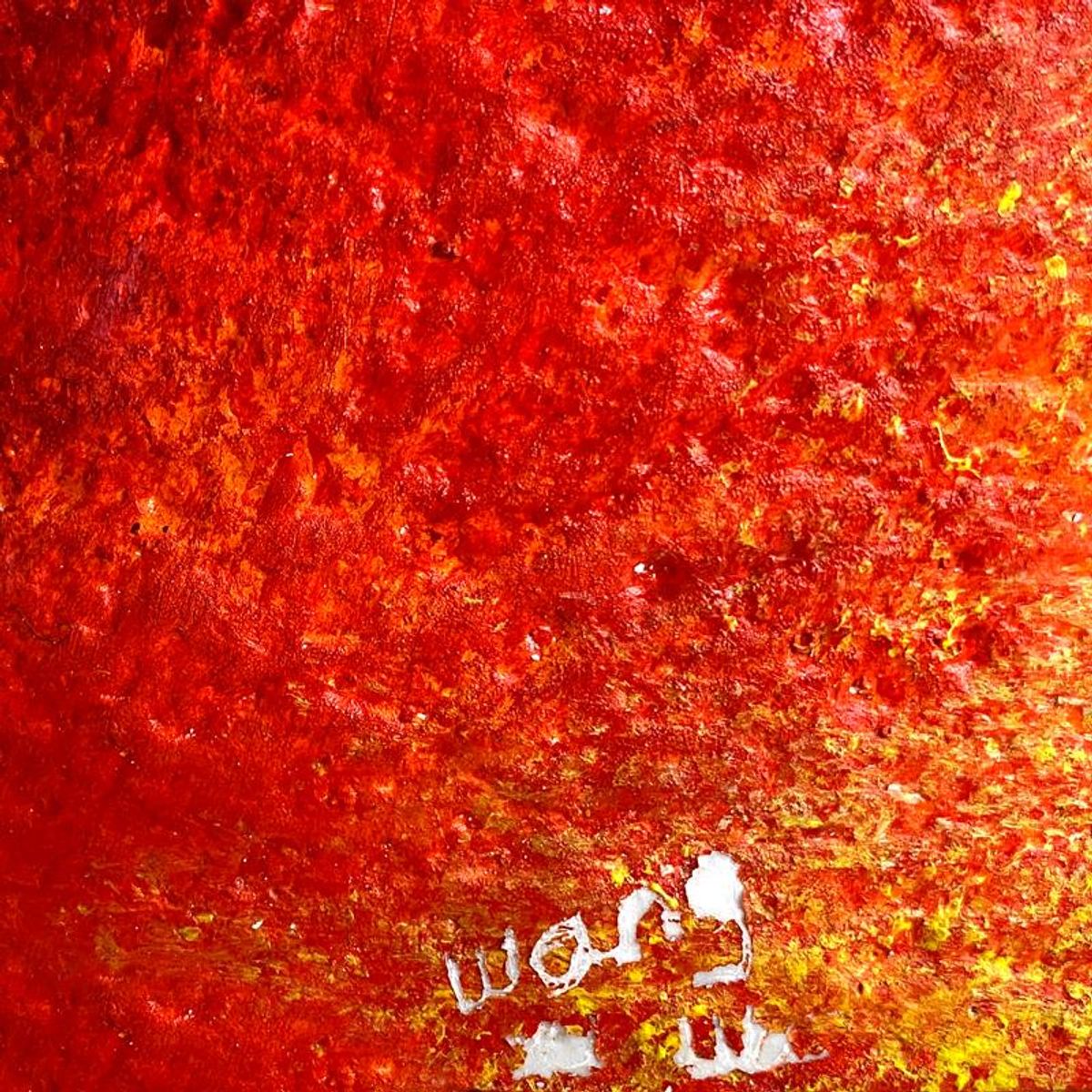 Wang, "Red Ram" Hand Painted Limited Edition Resin Sculpture, Numbered AP 1 and Hand Signed and Letter of Authenticity