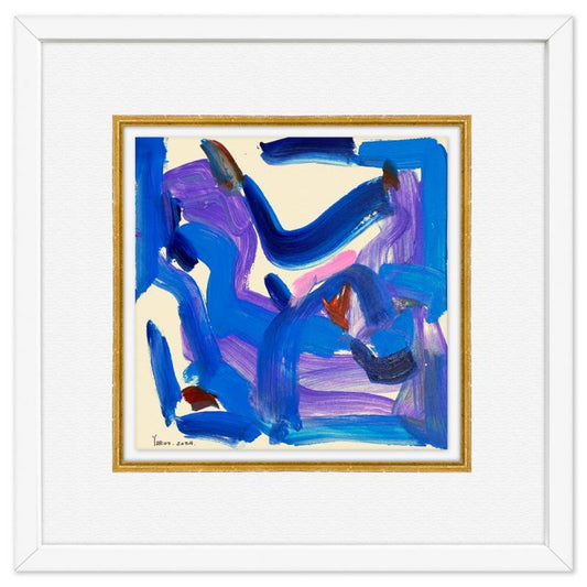 Yuroz, Framed Original Painting, Hand Signed with Letter of Authenticity.