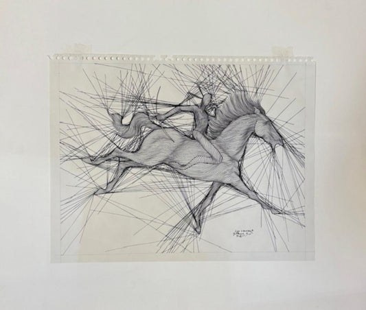 Guillaume Azoulay- Pen and ink drawing on paper