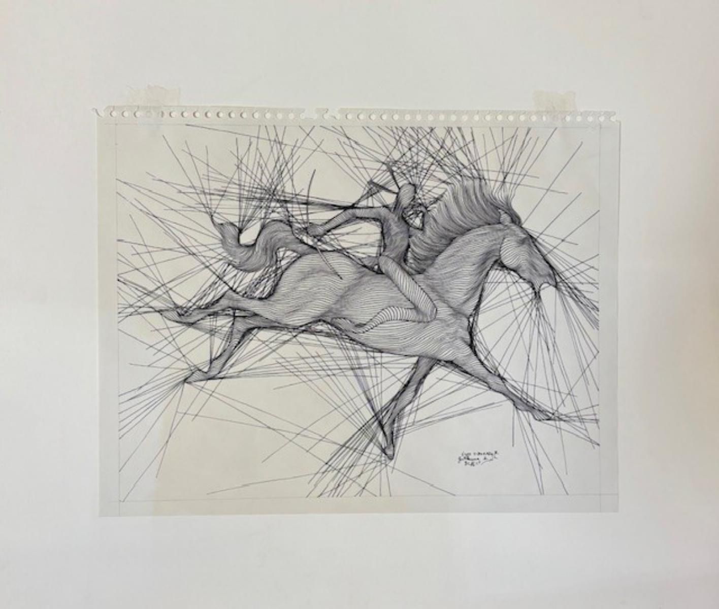 Guillaume Azoulay- Pen and ink drawing on paper