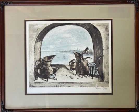 Yossi Bergner- Serigraph on paper