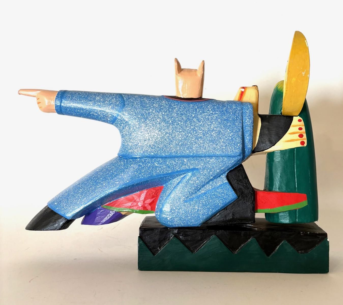 Markus Pierson- Hand painted wood sculpture "In the manner of"