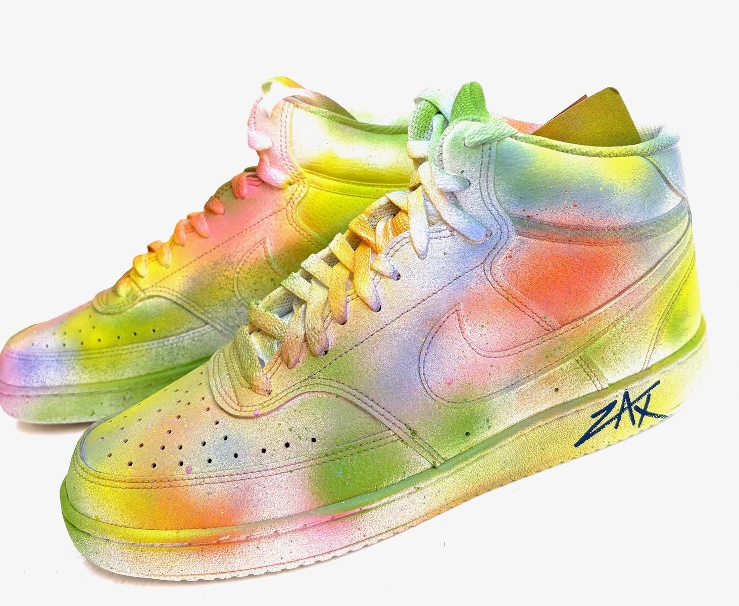 E.M Zax- 1/1 unique hand painted shoes with box