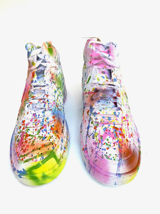 E.M Zax- 1/1 unique hand painted shoes with box