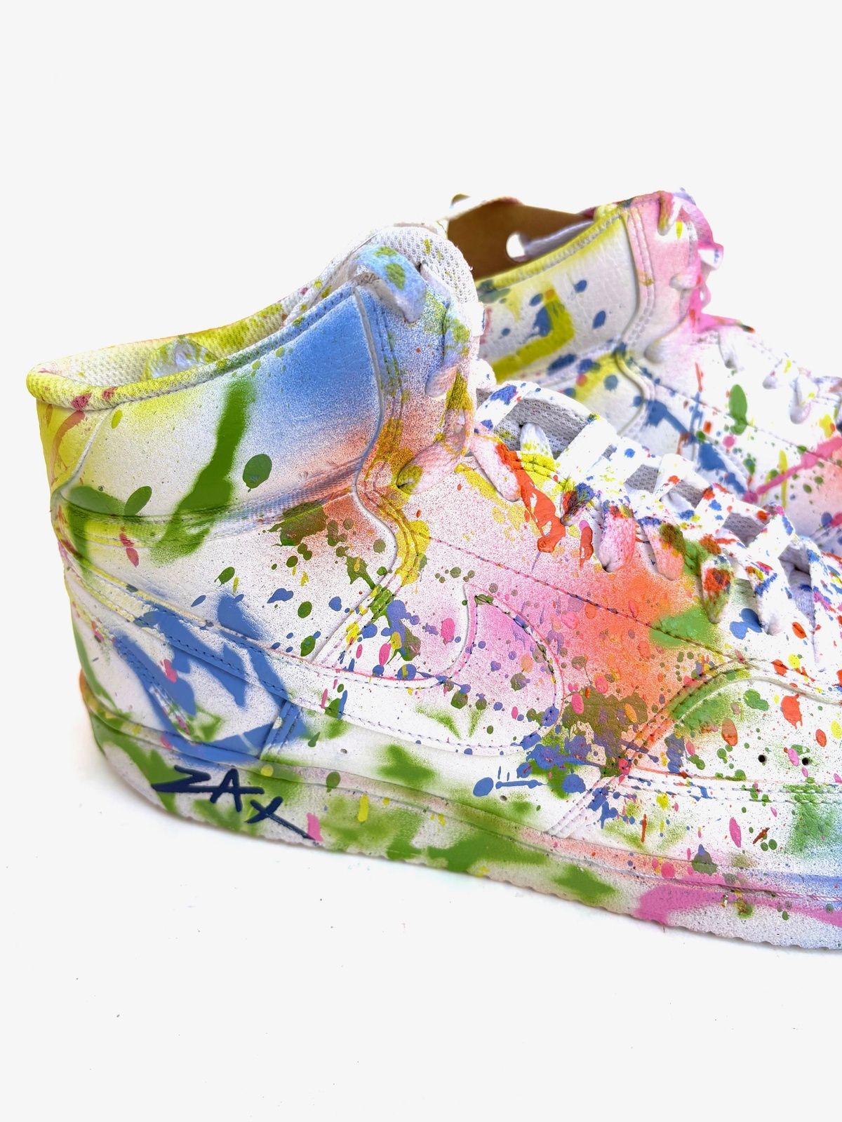E.M Zax- 1/1 unique hand painted shoes with box