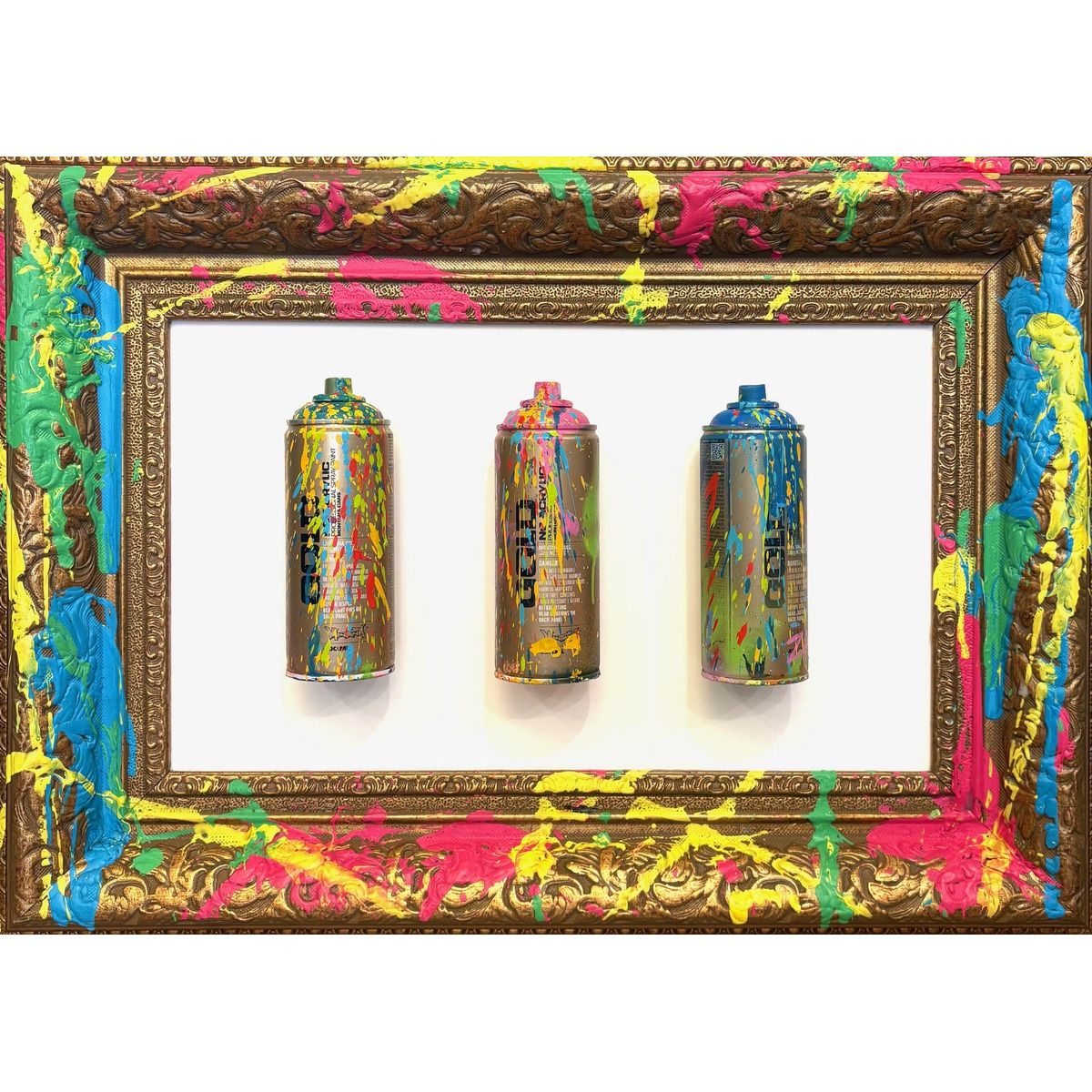 E.M. ZAX- 1/1 3D wall sculpture hand painted