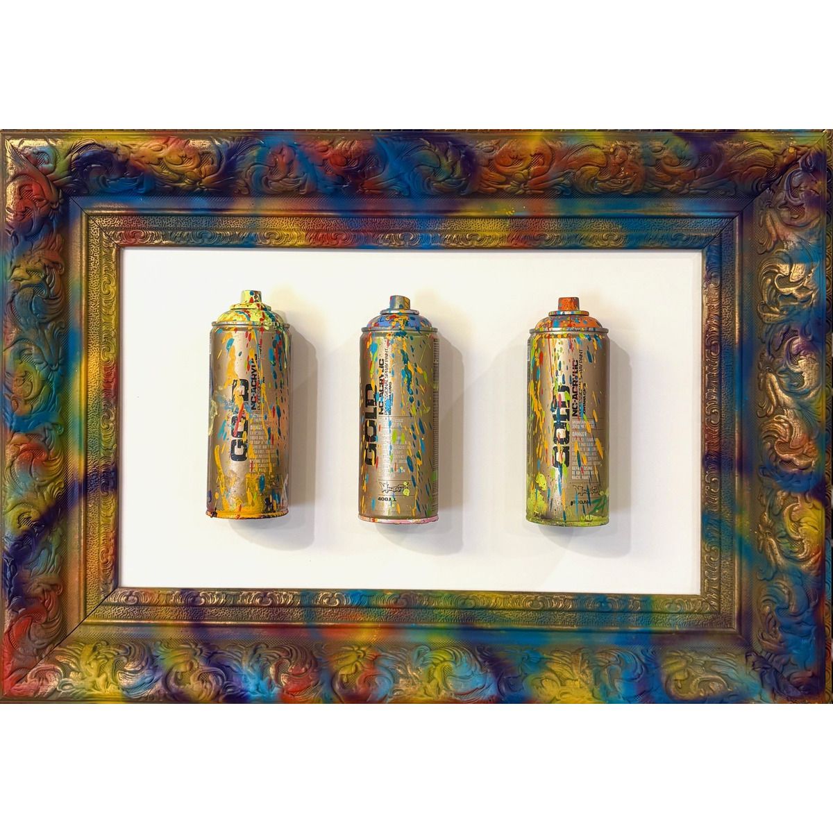 E.M. ZAX- 1/1 3D wall sculpture hand painted