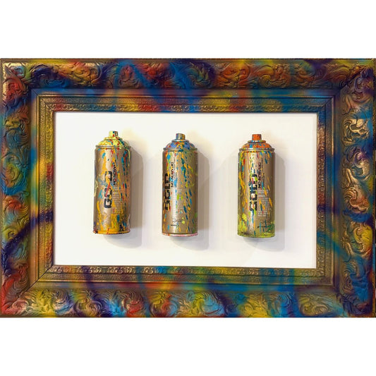 E.M. ZAX- 1/1 3D wall sculpture hand painted