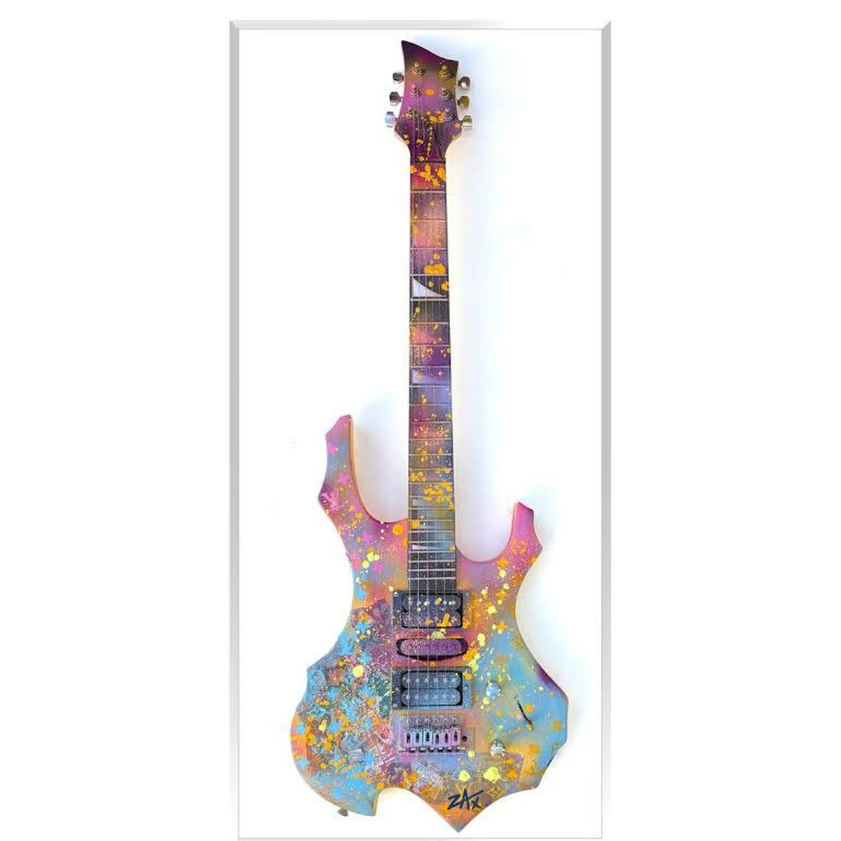 E.M. ZAX- 1/1 Hand Painted electric guitar