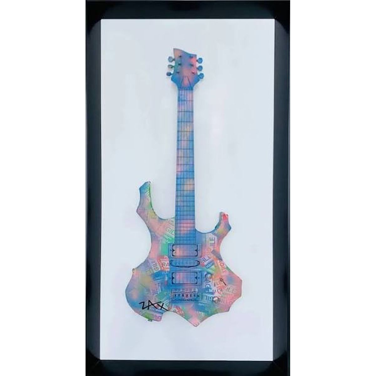 E.M. ZAX- 1/1 Hand Painted electric guitar