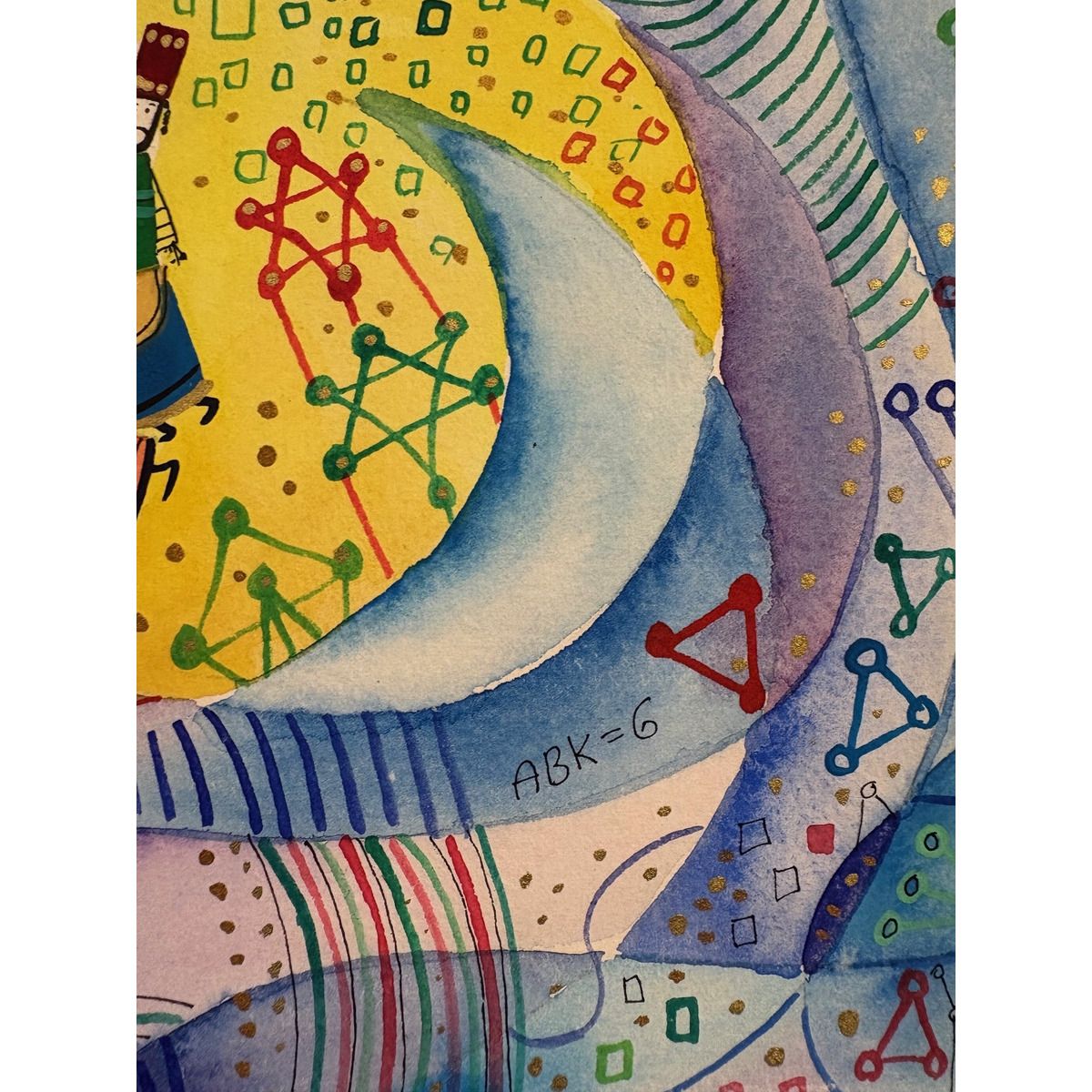Raphael Abecassis- Original gouache painting on paper