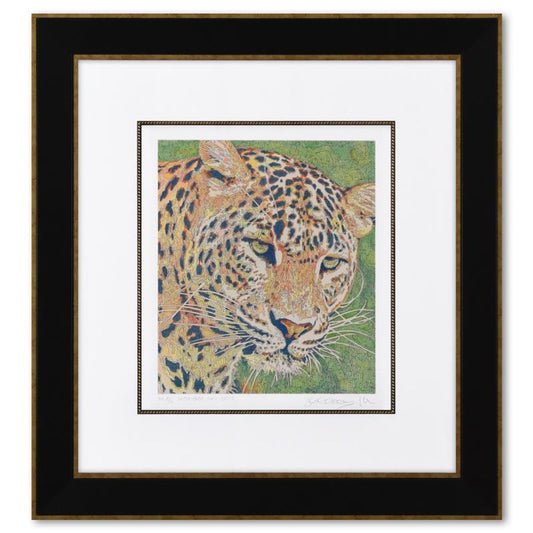 Guillaume Azoulay, "September Song" Framed Limited Edition Hand Colored Etching, EA Numbered 8/10 and Hand Signed with Letter of Authenticity