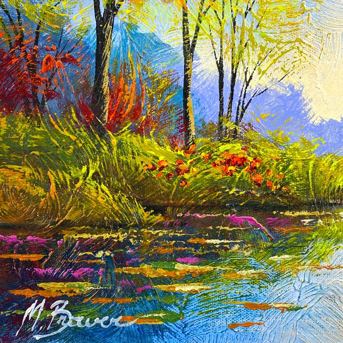 Mark Braver, Original Acrylic Painting on Canvas, Hand Signed with Letter of Authenticity.
