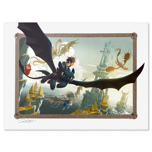 George Caltsoudas, "There Were Dragons" Limited Edition, PP Numbered 3/4 and Signed with Letter of Authenticity.