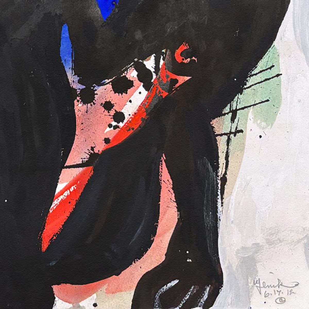 Jenik Cook, Framed Hand Signed Original Painting with Letter of Authenticity.