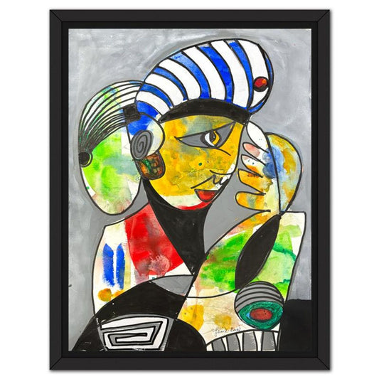 Jenik Cook, Framed Hand Signed Original Painting with Letter of Authenticity.