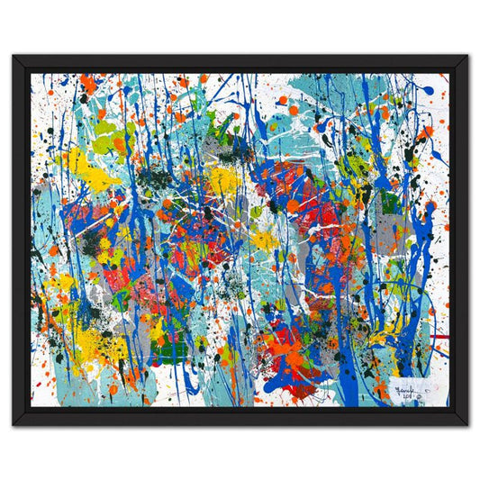 Jenik Cook, Framed Hand Signed Original Painting with Letter of Authenticity.