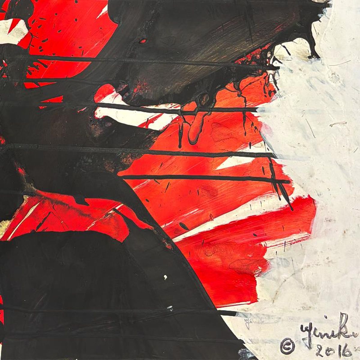 Jenik Cook, Framed Hand Signed Original Painting with Letter of Authenticity.