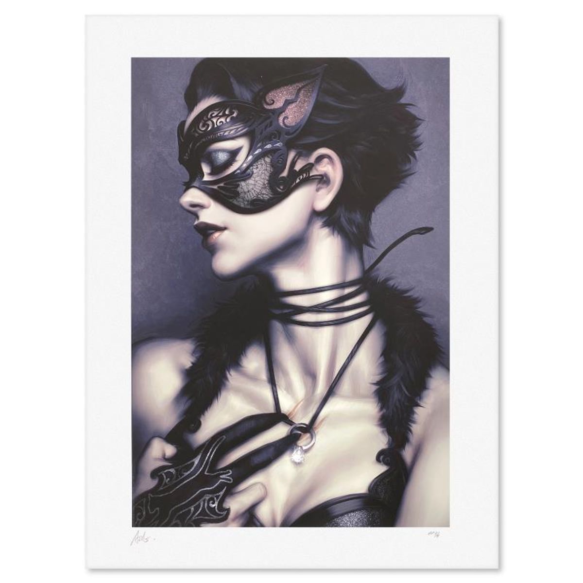 DC Comics & Stanley "Artgerm" Lau, "Catwoman #4" Limited Edition, PP Numbered 3/4 and Signed with Letter of Authenticity.