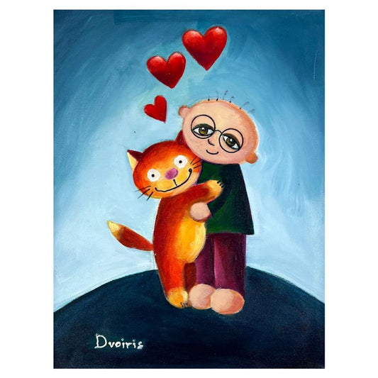 Yulia Dvoiris, Hand Signed Original Painting on Canvas with letter of Authenticity.