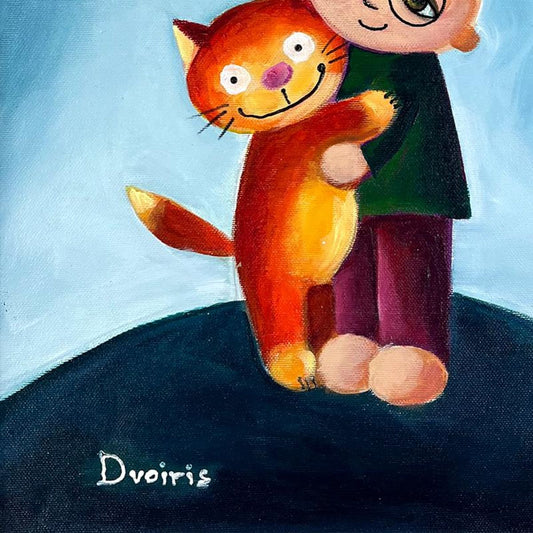 Yulia Dvoiris, Hand Signed Original Painting on Canvas with letter of Authenticity.