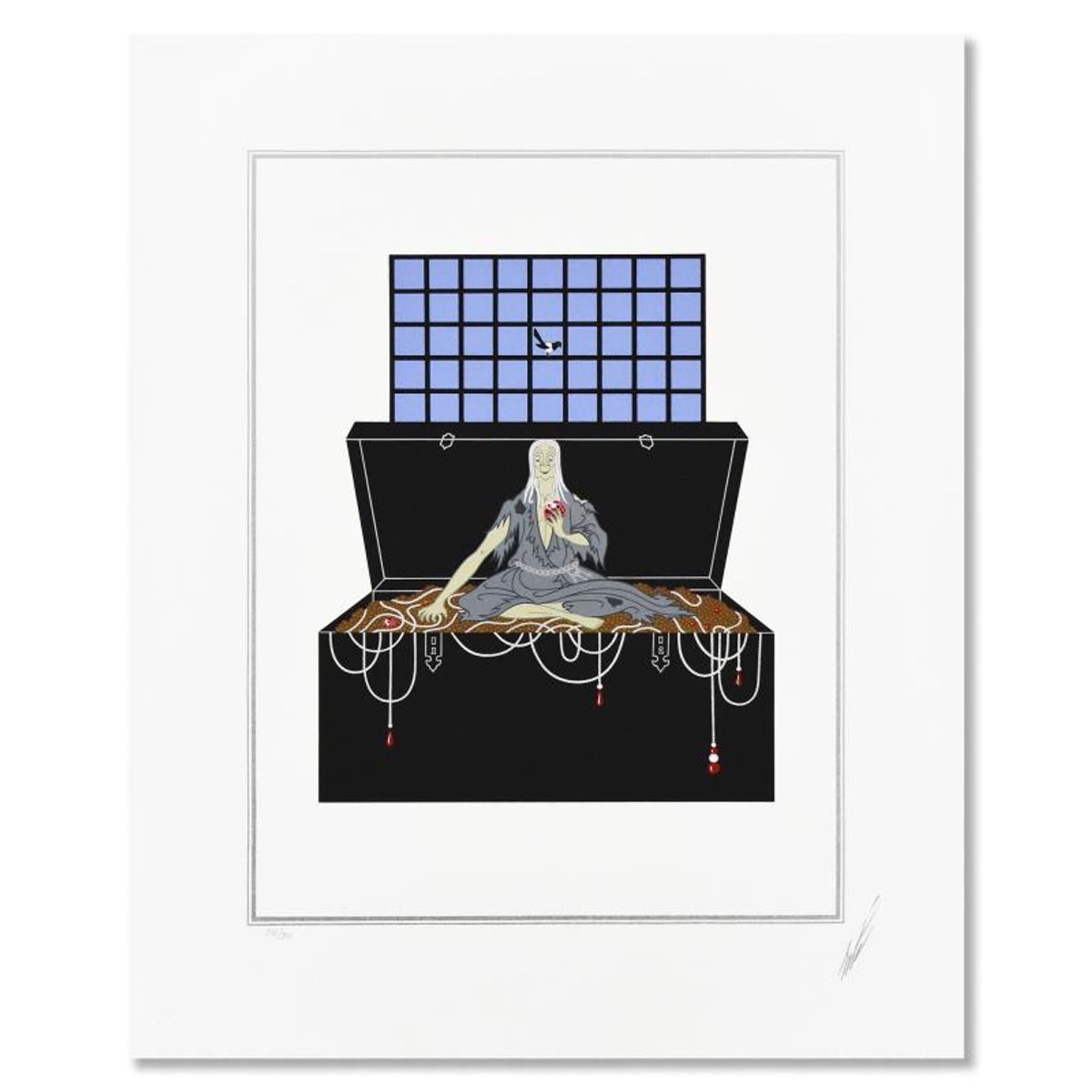 Erte (1892-1990), "Avarice" Limited Edition Serigraph, Numbered 348/350 and Hand Signed with Letter of Authenticity