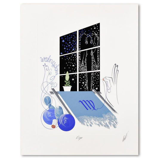 Erte (1892-1990), "Virgo" Limited Edition Serigraph, Numbered 183/350 and Hand Signed with Letter of Authenticity