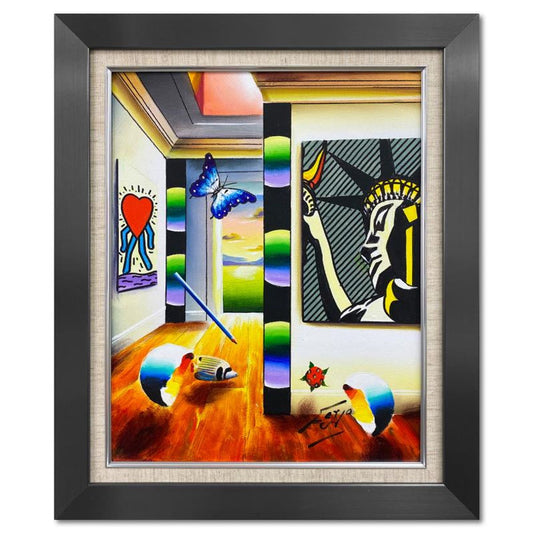 Ferjo, Framed Original Oil Painting on Canvas, Hand Signed with Letter of Authenticity