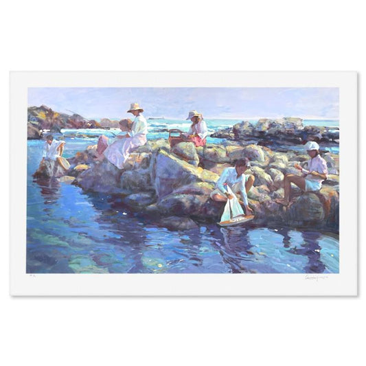 Don Hatfield, "Rock Point" Limited Edition Printer's Proof Serigraph, Numbered 1/11 and Hand Signed with Letter of Authenticity.