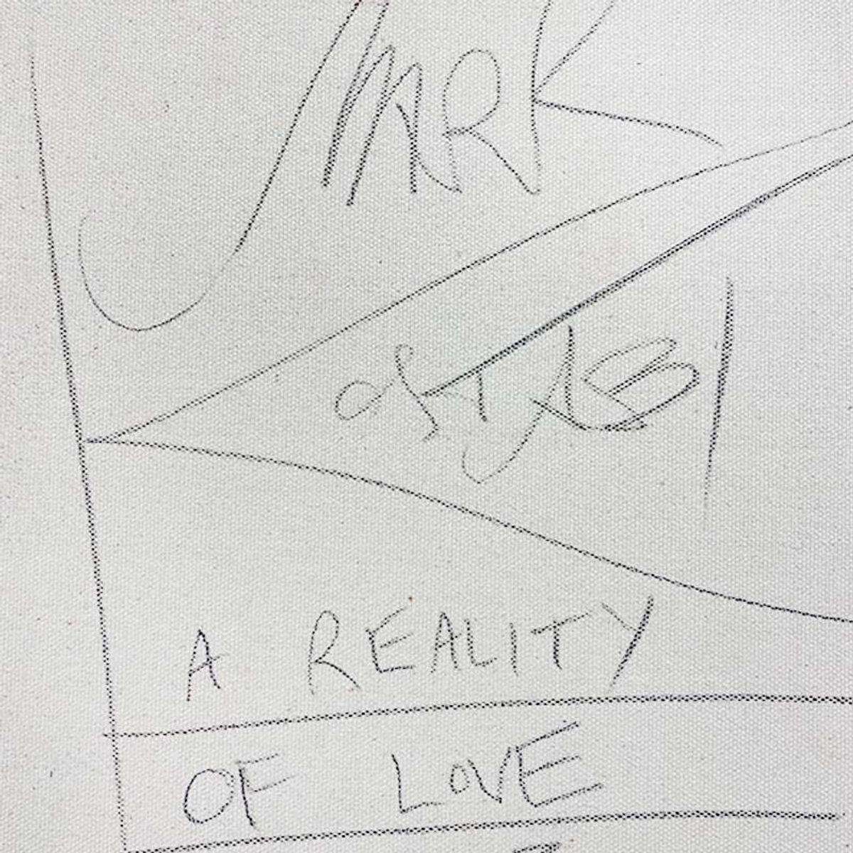 Mark Kostabi, "A Reality of Love" Framed Original Oil Painting on Canvas, Hand Signed with COA