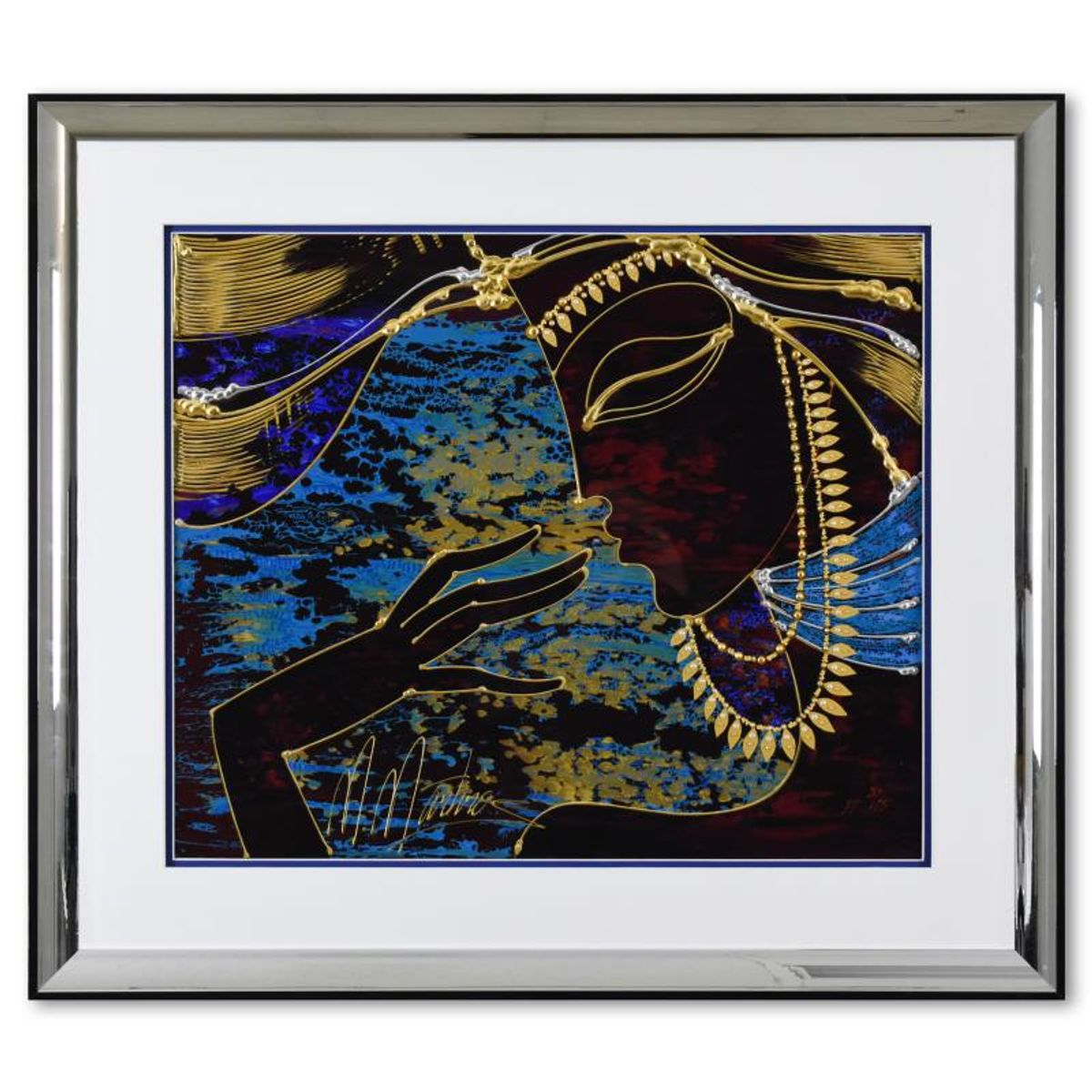 Martiros Manoukian, "Instant Awareness" Framed Limited Edition Mixed Media Silkscreen, PP Numbered 8/15 and Hand Signed with Letter of Authenticity.