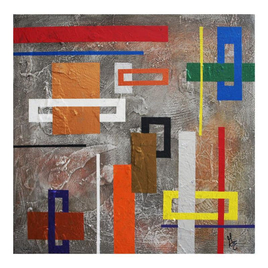 George Marlowe, "Interruptions" Hand Signed Original Acrylic Painting on Canvas with Letter of Authenticity.