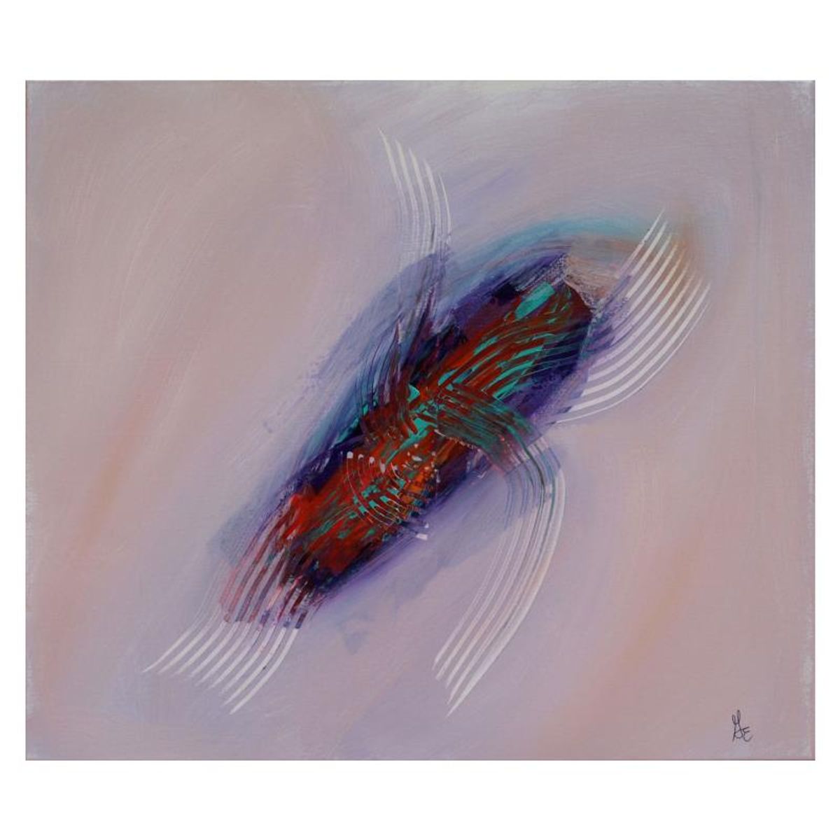 George Marlowe, "Morning Mist" Original Acrylic Painting on Canvas, Hand Signed with Letter of Authenticity