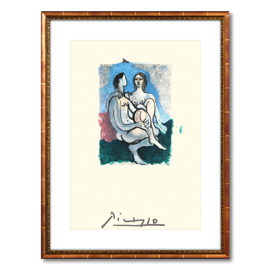 After Pablo Picasso- Lithograph on Arches Paper "La Couple"