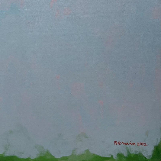 Milton Berwin (1925-2023), Original Painting on Canvas (50" x 66"), Hand Signed with Letter of Authenticity.