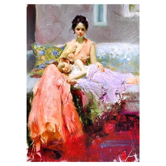 #1 in Edition: Pino (1939-2010) "Lily Sleep" Limited Edition on Canvas, HC Numbered 1/25 and Hand Signed with Certificate of Authenticity.