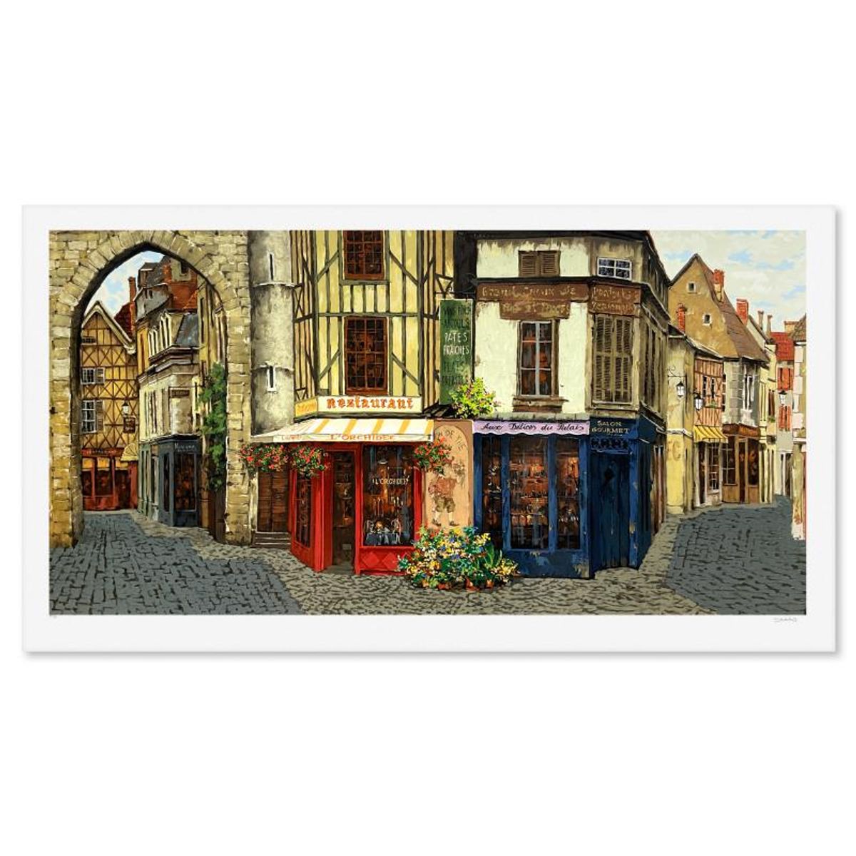 Viktor Shvaiko, "Saloon De The" Limited Edition Printer's Proof Serigraph (28" x 54"), Numbered 1/3 and Hand Signed with Letter of Authenticity.