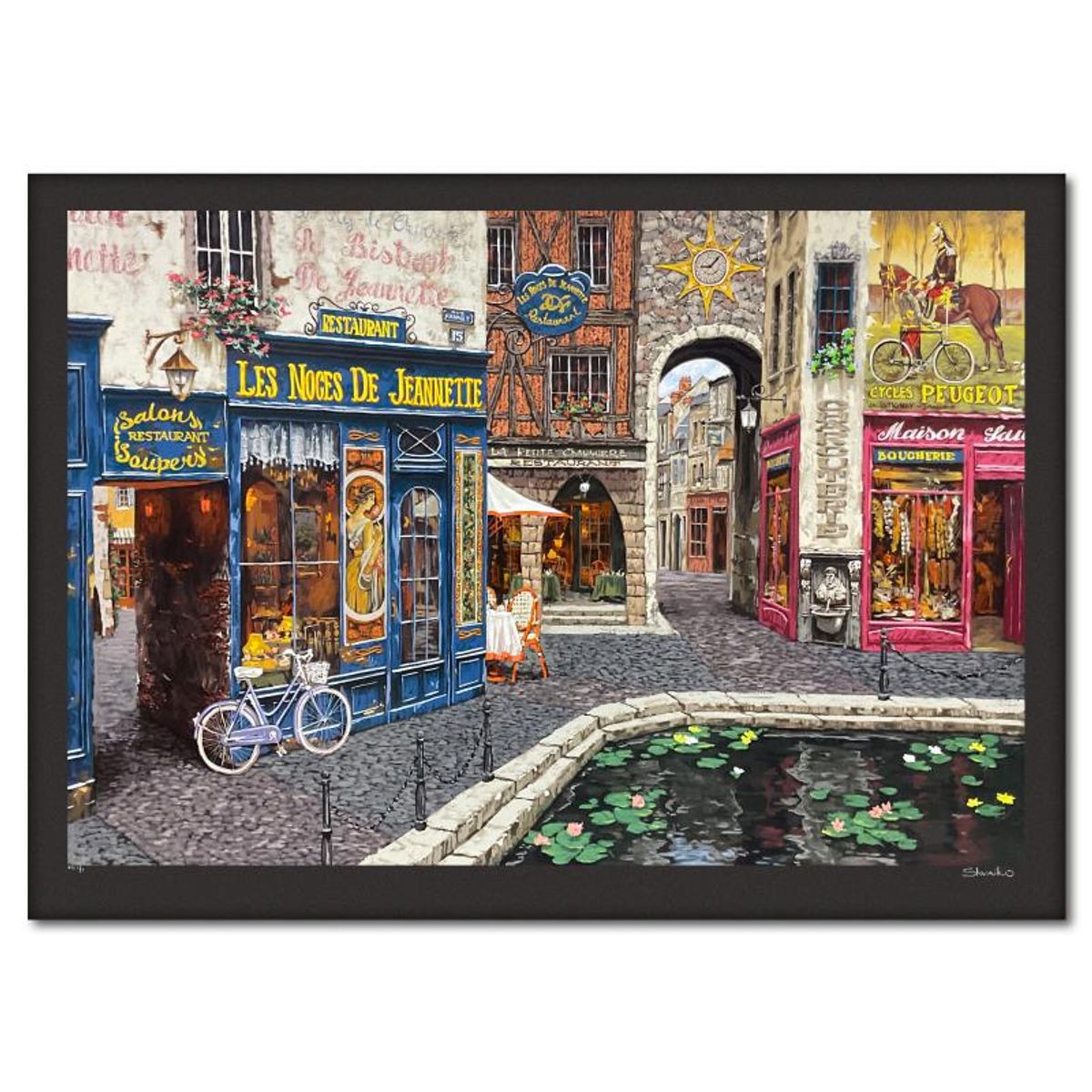 Viktor Shvaiko, "Le Noles De Jeanette (Black)" Limited Edition Printer's Proof Serigraph (32" x 48"), Numbered 1/1 and Hand Signed with Letter of Authenticity.