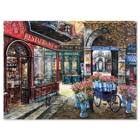 Vadik Suljakov, "Passage Remee-Ponty" Hand Embellished Limited Edition Printer's Proof on Canvas (30" x 40"), Numbered Inverso 1/5 and Hand Signed with Letter of Authenticity.