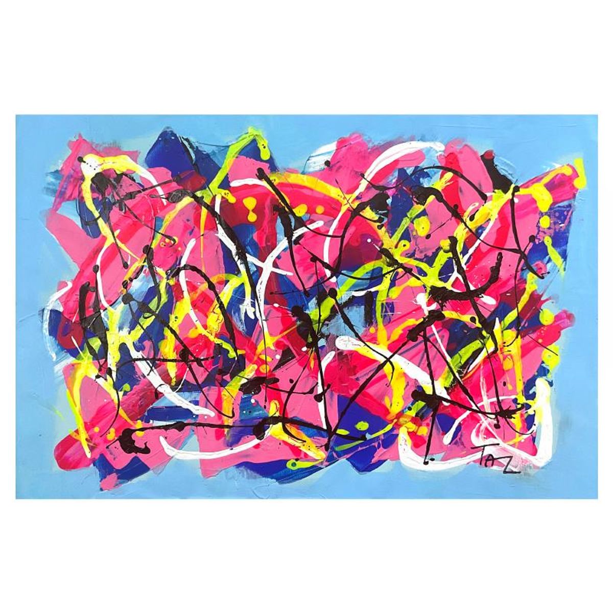 Inbar Tal, Original Painting on Canvas, Hand Signed with Letter of Authenticity.