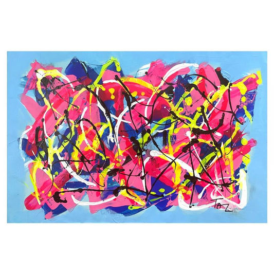 Inbar Tal, Original Painting on Canvas, Hand Signed with Letter of Authenticity.