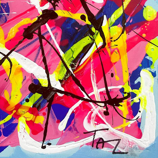 Inbar Tal, Original Painting on Canvas, Hand Signed with Letter of Authenticity.