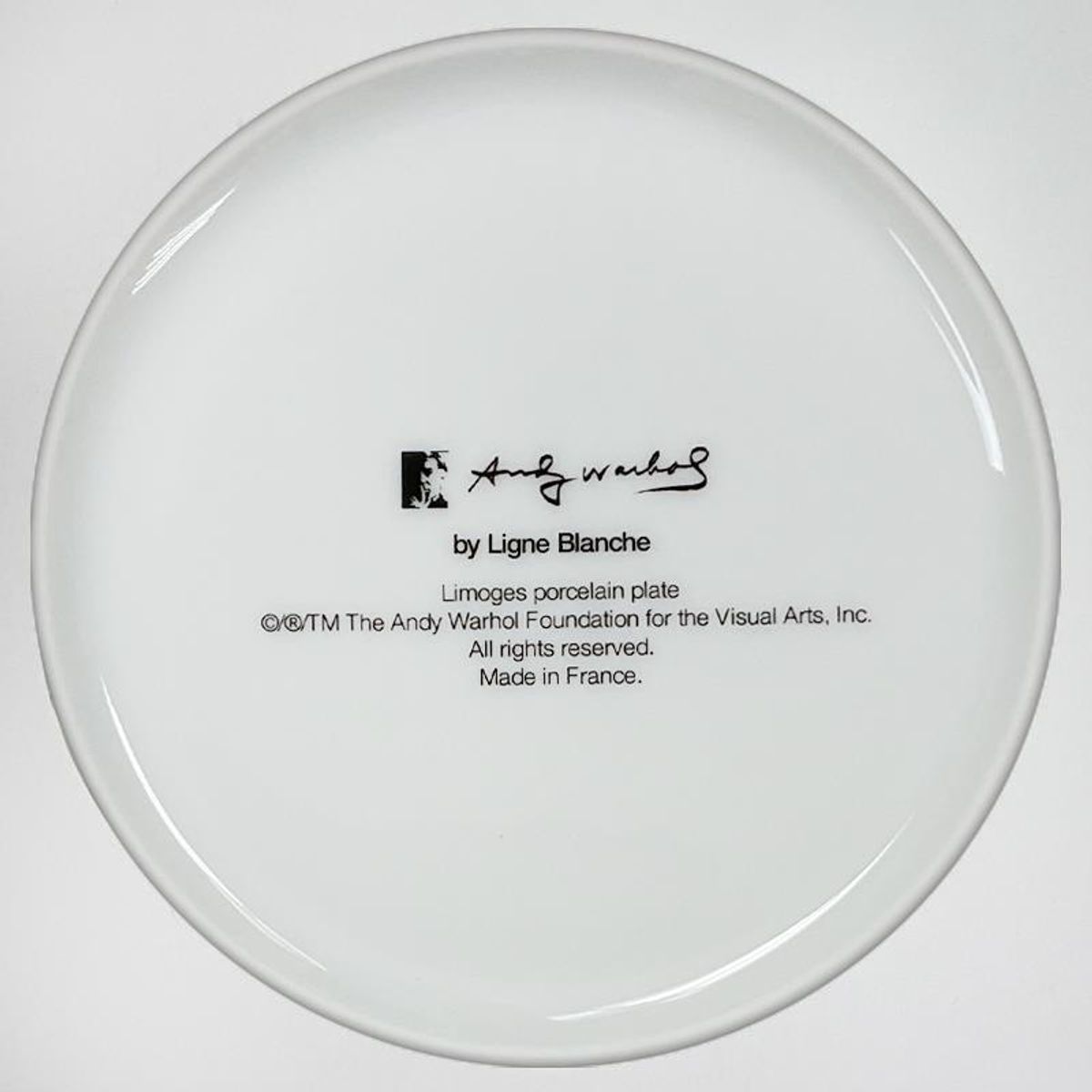 Andy Warhol (1928-1987), "Self Portrait (Yellow)" Framed Limoges Porcelain Plate.