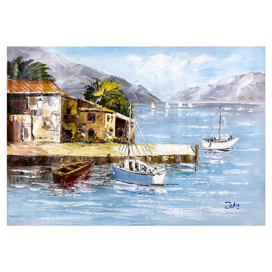 Zahra, Original Acrylic Painting on Canvas (24" x 36"), Hand Signed with Letter of Authenticity